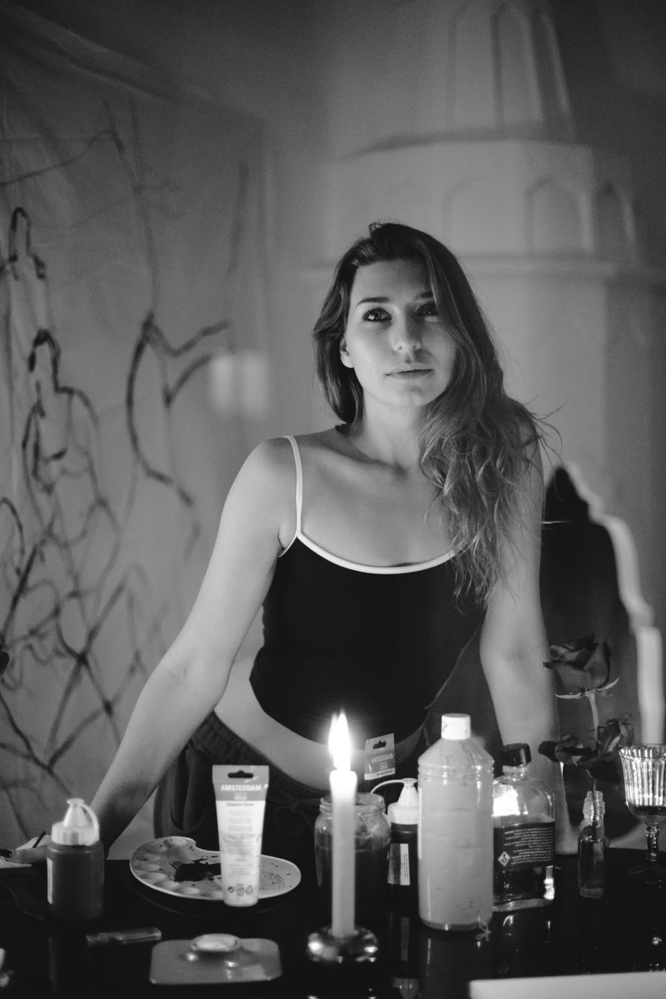 Karina Cohen in her studio